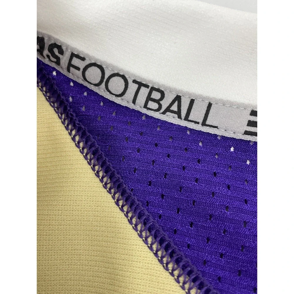 VINTAGE adidas Football Practice Jersey Mens XL Purple Gold #21 Pro Cut Stitched
